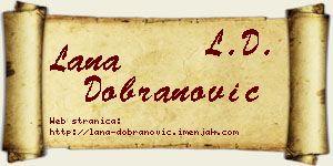 Lana Dobranović vizit kartica